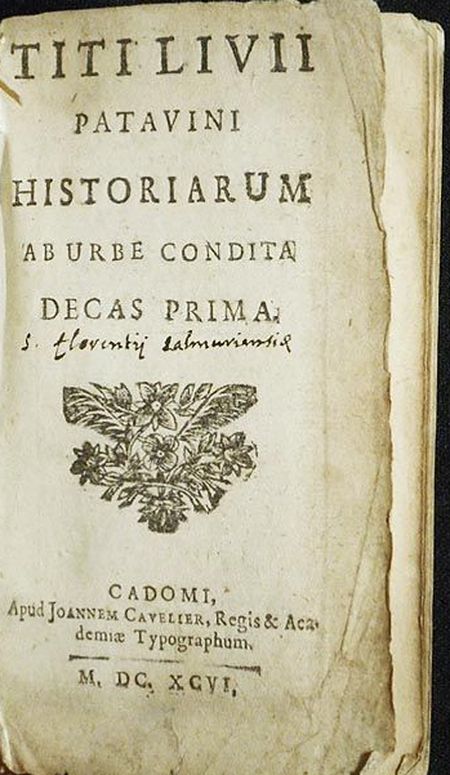 Titus Livius tussen handschrift en gedrukt boek ab urbe condita titus livius
