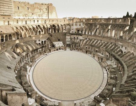 Ontwerp arenavloer Colosseum voorgesteld arena11