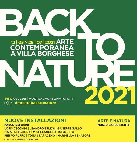 Grote kunsttentoonstelling in openlucht in Villa Borghese backtonature