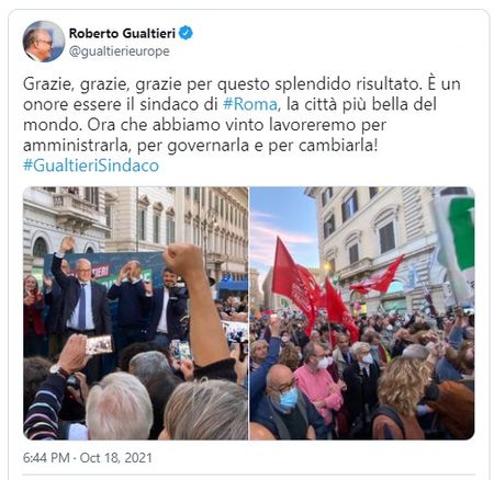Roberto Gualtieri wordt de nieuwe burgemeester van Rome gualtieri