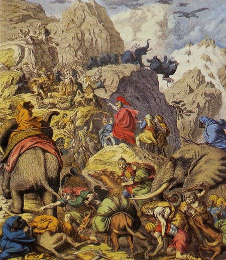 Hoe geraak je met de trein in Rome? hannibal alpen