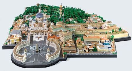 Kunstenaar bouwt Vaticaanstad na met 67.000 stukjes Lego img 13935 0