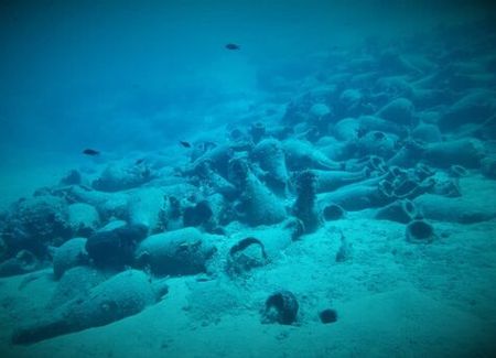 Restanten Romeinse haven ontdekt in Kreta kreta1