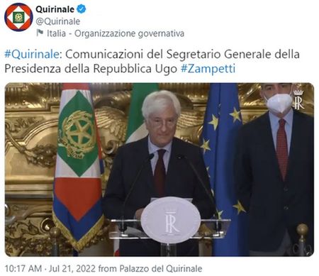 Mario Draghi neemt ontslag, dit najaar vervroegde verkiezingen mattarella ontslag draghi
